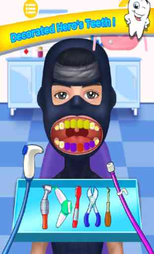 Bad Teeth Doctor and Hero Dentist Office - Help Celebrity with your little hand 1