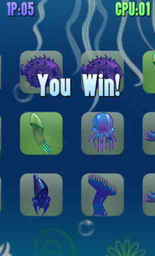 Aquarium Pairs - Match fish and marine heroes puzzle 4
