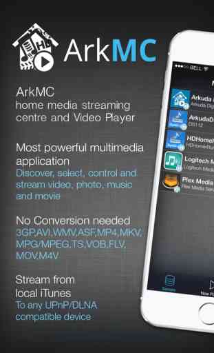 ArkMC UPnP media streaming server and wireless HD video player 1