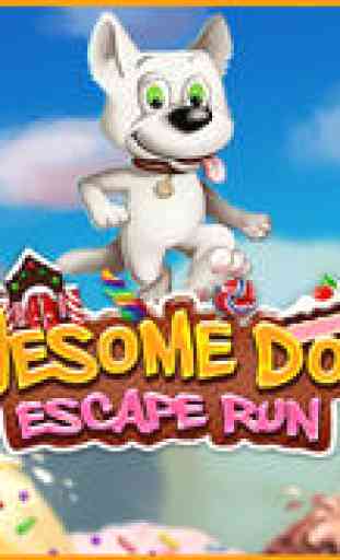 Awesome Dog Escape Run Free - Best Candy Land Race Game 1