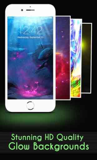 Awesome Live Glow Wallpapers & Backgrounds for Custom Lock Screen Themes 4