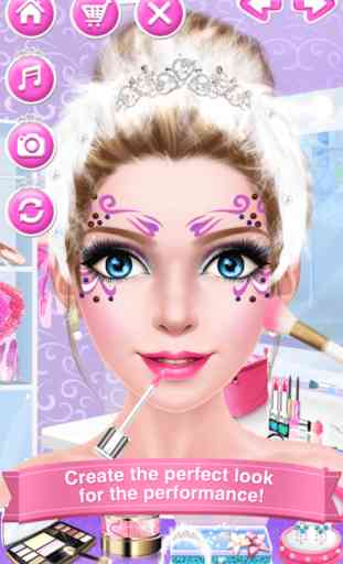Ballerina Girls - Beauty Salon: Ballet Makeup, Dressup and Makeover Games 2