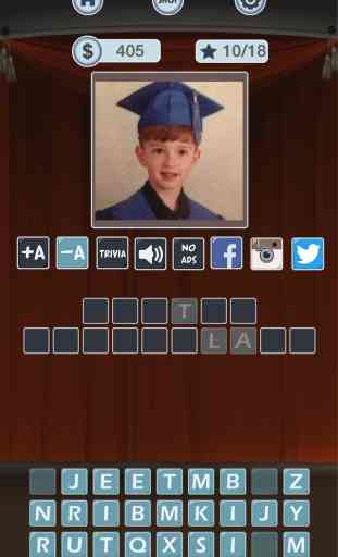 Before The Fame Name Game Celebrity Version Free Trivia Word Puzzle Game. Fun App Guess Celebrities and Movie Stars from yearbook photos, baby pictures and way before they became Hollywood Stars. 2