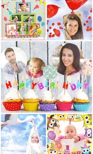 Birthday Cards Free: happy birthday photo frame, gift cards & invitation maker 1