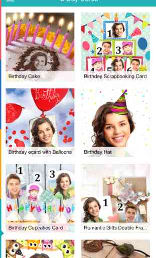 Birthday Cards Free: happy birthday photo frame, gift cards & invitation maker 3