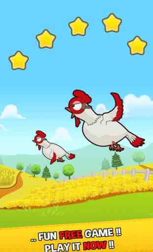 Barney Chicken Invaders - The flying farm heroes 2
