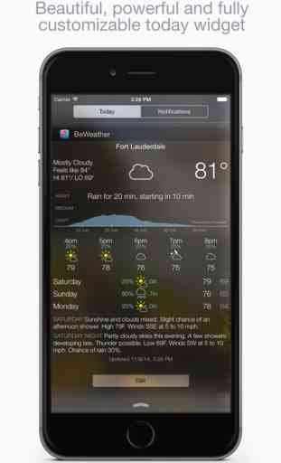 BeWeather 2 Free - Custom Weather Widget and App 2