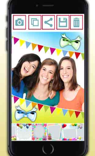 Birthday frames for photos - collage and image editor 3