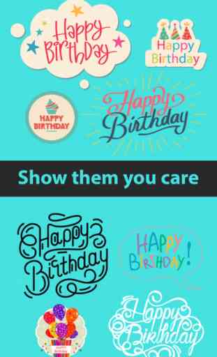 Birthday Stickers- show em how you feel 2