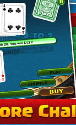 Black-Jack Vegas Classic 21 Card Run Casino Game Free 4
