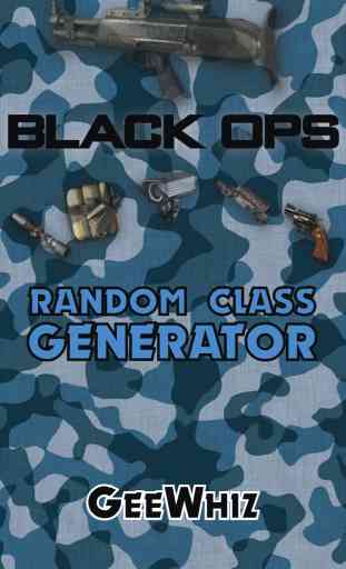 Black Ops Class Generator 2