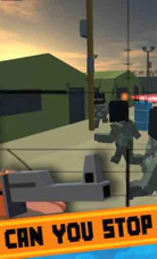 Block Battles City War : Pixel Cops Gun craft in robbers world Game 2