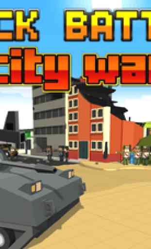Block Battles City War : Pixel Cops Gun craft in robbers world Game 3
