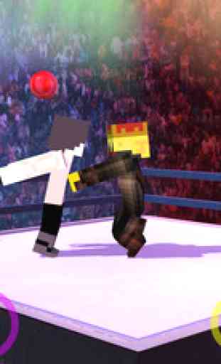 Block Wrestling Mania 3D - FREE Endless Wrestle Game in Cube world 3