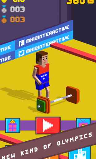 Blocky Olympics Weightlifting - Summer Games 1