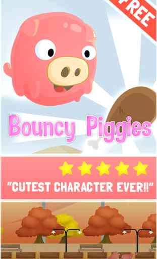 Bouncy Piggies Jump - Cool Jumping Piggy Game For Kids FREE 1