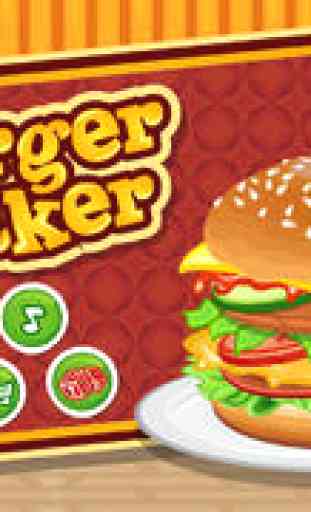 Burger Maker - Fast Food Cooking Game for Boys and Girls 1