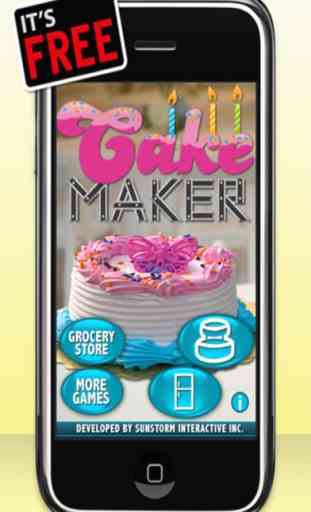 Cake Maker Game - Make, Bake, Decorate & Eat Party Cake Food with Frosting and Candy Free Games 1