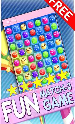 Candy Jewels Mania Puzzle Game - Fun Sugar Rush Match3 For Kids HD FREE 1