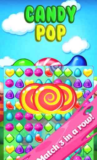 Candy Pop Mania Blitz-The best Match 3 puzzel game for kids and girls 1