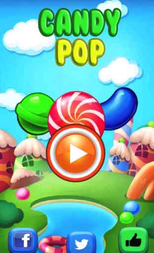 Candy Pop Mania Blitz-The best Match 3 puzzel game for kids and girls 2