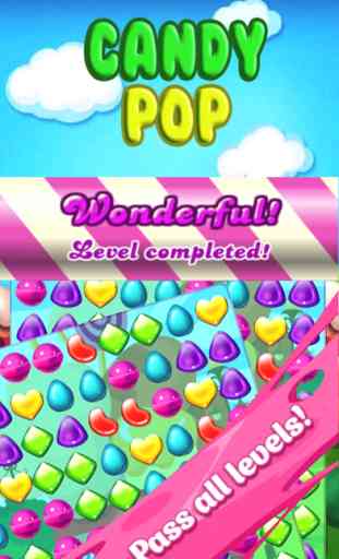 Candy Pop Mania Blitz-The best Match 3 puzzel game for kids and girls 3