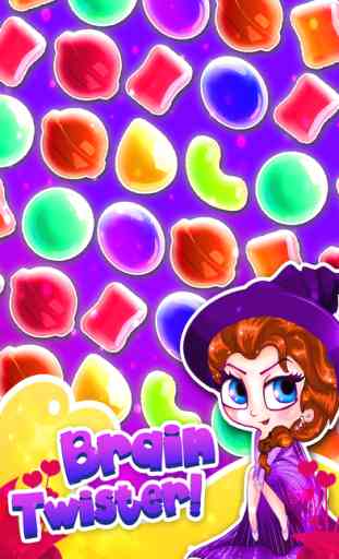 Candy Witch 2'015 - fruit bubble's jam in match-3 crazy kitchen game free 2