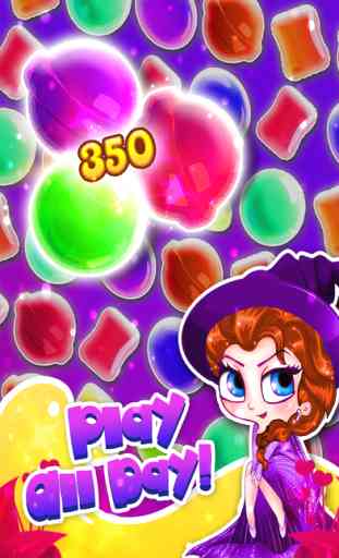 Candy Witch 2'015 - fruit bubble's jam in match-3 crazy kitchen game free 4