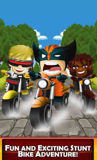 Captain Superhero Stunt Race Wars  – The Bike Racing Games for Free 1
