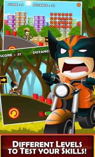 Captain Superhero Stunt Race Wars  – The Bike Racing Games for Free 2