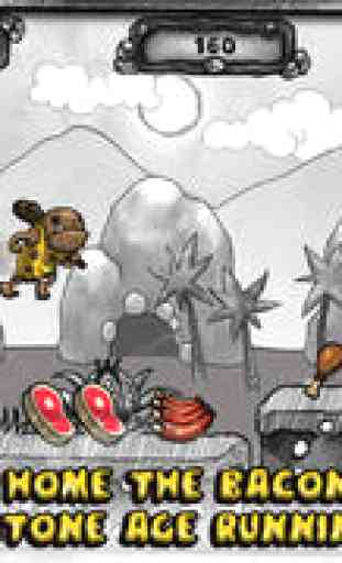 Cartoon Caveman Runner: Stone Age Doodle Dinosaur HD, Free Game App For Kids 1