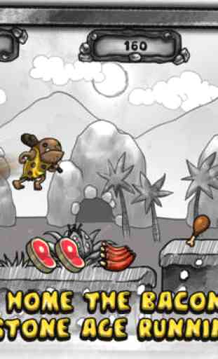 Cartoon Caveman Runner: Stone Age Doodle Dinosaur HD, Free Game App For Kids 2