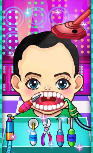 Celebrity Crazy Dentist Teeth Doctor Little Office & Shave Beard Hair Salon Free Kids Games 2