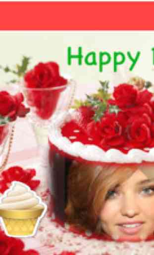 Cake with Name and Photo - Birthday Cake Maker 3