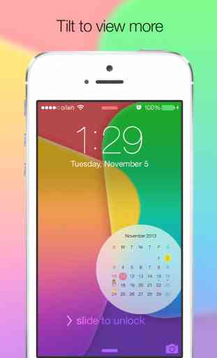 Calendar Wallpapers with Blurred Backgrounds for iOS7 2