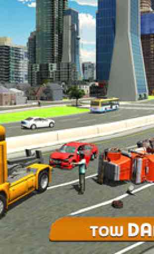 Car Tow Truck 3D – Heavy towing crane simulation 2