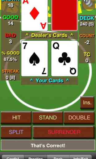 Card Counting - [ BlackJack Teacher Pro +HD ] - Learn to Count Cards 1