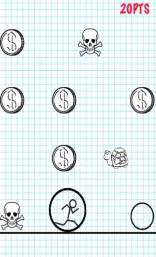 Cartoon Stickman Jump And Run: Coin Collect Free 3