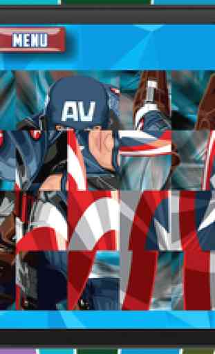 Cartoon Tiles Puzzle: Captain America Edition 3