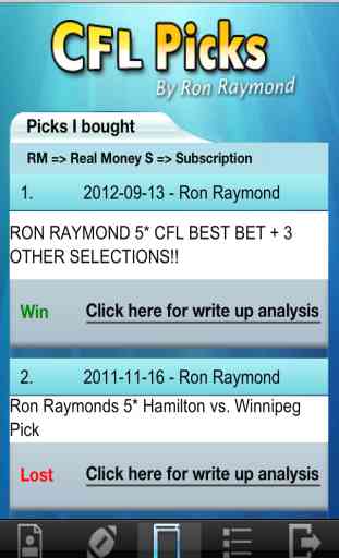 CFL Picks by Ron raymond 4