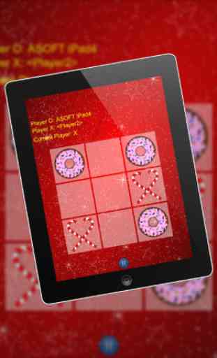Christmas XO - Classic Tic Tac Toe Game, Candy Canes vs Sweet Donuts 4