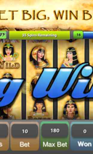 Cleopatra Dreams Slots - 777 Pharaoh’s  Vegas Gold Casino Journey and classic Big Jackpot Games Machine 2