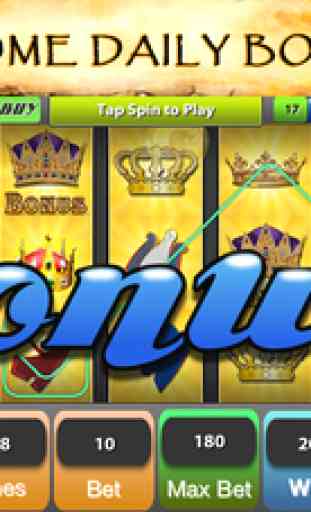 Cleopatra Dreams Slots - 777 Pharaoh’s  Vegas Gold Casino Journey and classic Big Jackpot Games Machine 3