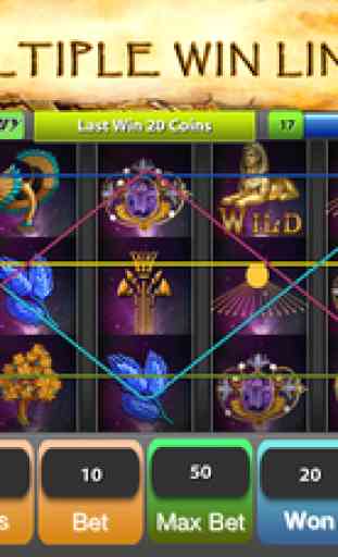 Cleopatra Dreams Slots - 777 Pharaoh’s  Vegas Gold Casino Journey and classic Big Jackpot Games Machine 4