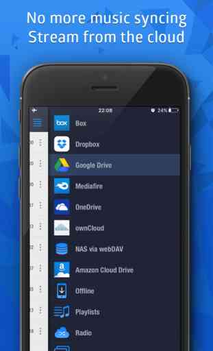 CloudBeats - Free mp3 Music Player & Downloader for Dropbox, Google Drive, OneDrive and Amazon Cloud Drive 2