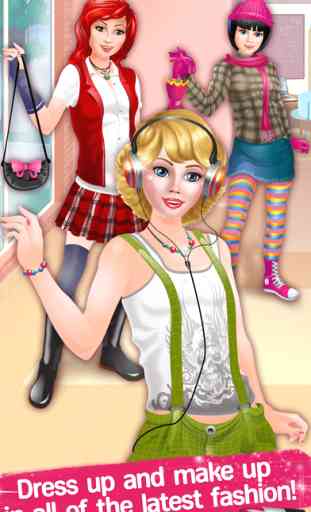College Chic Makeover - Spa & Salon Day: Dress Up, Make Up, Photo Fun & Card Maker 2