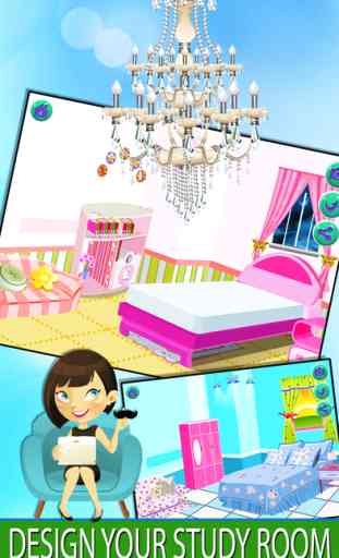 College Girl Dress Up Room Design Painting - Game for kids toddlers and boys 2