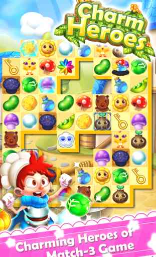 Charm Heroes - Quest of Yummy Forest Match 3 Games 1