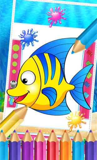 Charm Ocean Colorbook Drawing Paint Coloring Game for Kids 3
