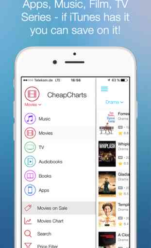 CheapCharts - iTunes Deals for Movies, TV, Apps... 2